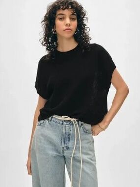 🩷 w+ w 100% linen knit t shirt 🩷 new!!